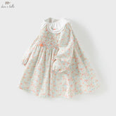 Girl Floral Long Sleeve Dress – Casual Autumn Look